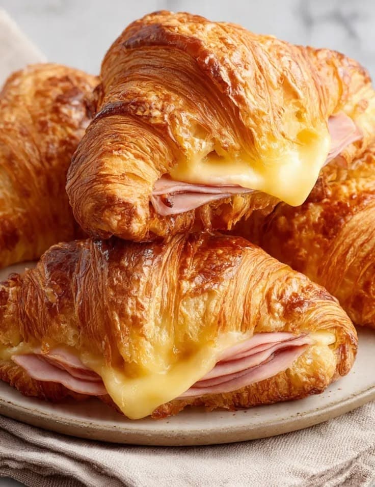 Medialuna Jamón y Queso